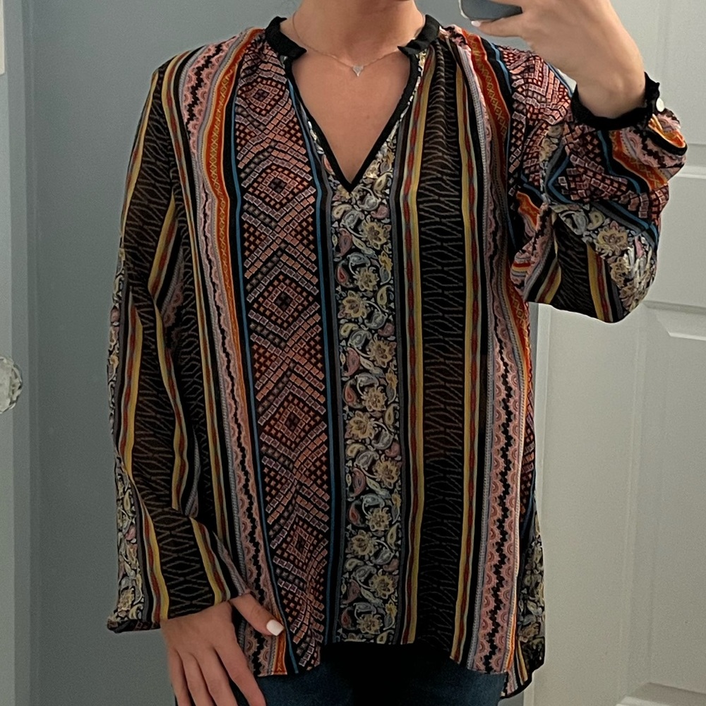 Kaya Di Koko Multicolor Printed Blouse